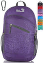 Outlander Packable Handy Lightweight Travel Hiking Backpack Daypack, Purple-L - color: Purple, size: 33L