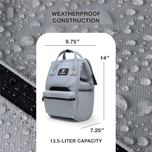 Portland Gear Cascade Compact Backpack, Weatherproof Construction, Perfect for Daily Use and Travel, Padded Laptop Sleeve and Adjustable Straps, 13.5L, Cloud - color: Cloud