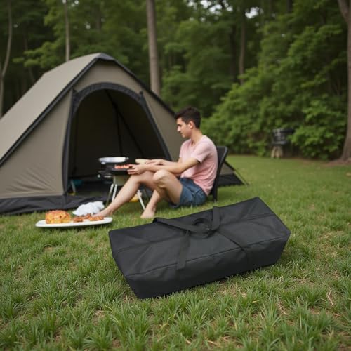 Heavy Duty Canopy & Roof Tent Storage Bag - XL Water-Resistant Organizer for Camping Cot, Hammock Cover, Grill Tools,Fishing Rods & Keyboard Stand with MOLLE Straps (29''(L)x5.9''(W)x5.9''(H)) - size: 29''(L)x5.9''(W)x5.9''(H)