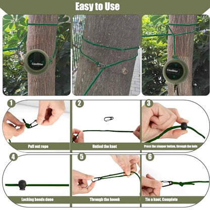 Portable Travel Clothesline Cord, Caudblor Adjustable 33ft Camping Clothes line, Laundry Drying Rope for Hotel Trip, Cruise, Outdoor/Indoor, with 12Pcs Stoppers, Windproof Clothespins - style: Deep Green
