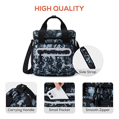 TOURIT Large Lunch Bag 14L Insulated Lunch Box Lunch Cooler for Men Women Work, Black - color: Camo