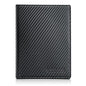 Polare Luxury RFID Blocking Leather Passport Holder Travel Wallet For Men and Women (Carbon Black) - color: Carbon Black