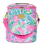 Lilly Pulitzer Insulated Soft Beach Cooler with Adjustable/Removable Strap and Double Zipper Close - color: Totally Blossom