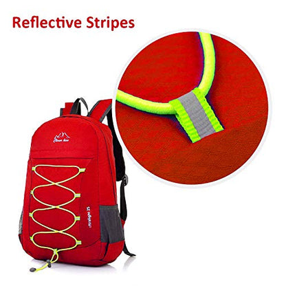 Outdoor Water Resistant Hiking Backpack - color: Red
