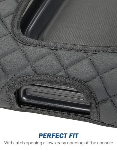 JOYTUTUS Center Console Cover Compatible with Silverado Sierra 2014 2015 2016 2017 2018 Jump Seat, Leather Arm Rest Armrest Cover for Car, Durable Middle Console Cover Replacement for Trucks - size: Jump Seat Console 2014-2018 Silverado/Sierra