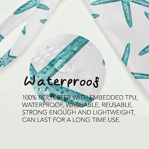Fokongna Wet Dry Bag for Travel, Makeup, Swimsuit, Beach, Pool, Diapers, Yoga, Gym Clothes - Zipper Pouch for Women, Sister, Friends - Ocean Sea Shells Starfish Design - color: Starfish 05