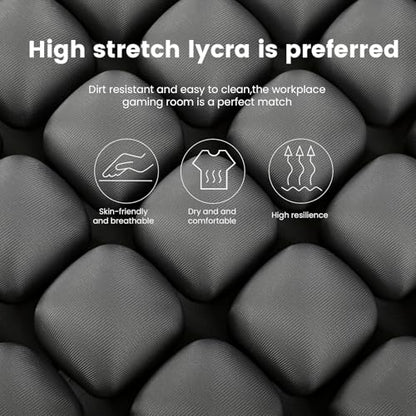 Travel Seat Cushion for Airplane, 56 Bubbles Portable Air Seat Cushions, Coccyx Tailbone Pain Relief Chair Pad, Inflatable Cushion for Office Chair, Wheelchair, Camping, Home Living (Grey) - color: Grey