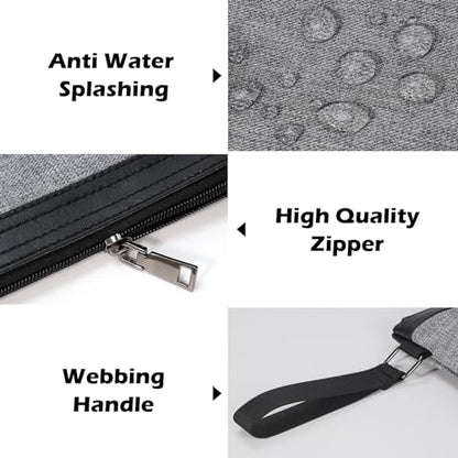 ECHSRT File Folder Document Organizer for Travel, Document Bag Zipper Pouch for Men & Women Gray - color: Gray