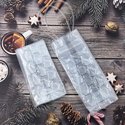 Ice Wine Bag, Wine Chiller, Wine Cooler Refrigerator, Wine Fridge, Wine Bottle Chiller Cooler for Red White Champagne or Sparkling. Gel Cooling Holder Freestanding Carrier Chilling. Set 2 - style: Clear Wine Bag