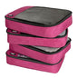 Packing Cubes for Travel Essentials,4 Set Packing Cubes for Suitcases,Lightweight Mesh Luggage Organizer Bag,Pink - color: Pink