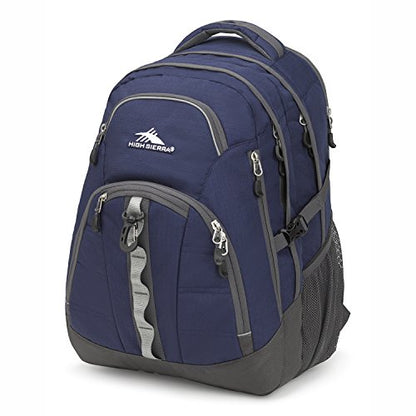 High Sierra Access 2.0 Laptop Backpack, True Navy/Mercury, One Size Dark Blue - color: Dark Blue