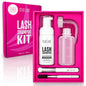 STACY LASH Lash Shampoo 100ml Kit Korean Makeup Remover/Foaming Cleanser with Eye Lash Spoolies & Rinse Bottle & Cleansing Pad & Brush for Eyelash Extensions & Clusters & Natural Eyelashes - color: Shampoo Kit