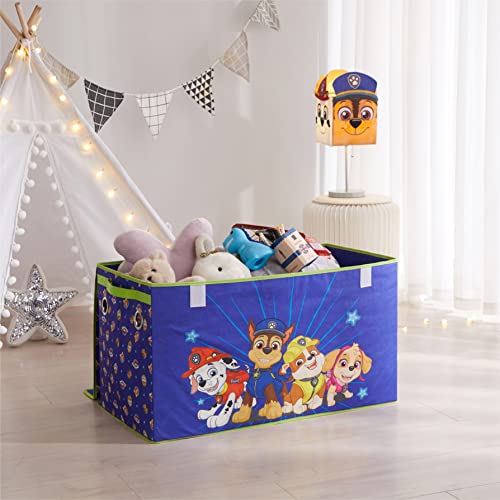 Nickelodeon Paw Patrol Chase, Marshall and Skye Collapsible Children’s Storage Trunk, Durable with Lid - color: Paw Patrol Chase Marshall and Skye