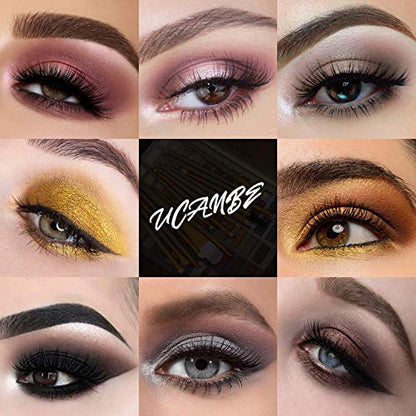 UCANBE 60 Colors Naked Eyeshadow Palette, Warm Neutral Nudes Makeup Pallet, Natural Matte Glitter Shimmer Smokey Eye Shadows Halloween Cosmetic Gift Set - color: Naked Nudes