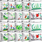 Eccliy 20 Pcs Golf Makeup Bag Golfer Cosmetic Bag Canvas Gifts Golf Accessories for Girls Toiletry Pouch with Zipper for Women Team Party - size: 8 x 5 Inch, style: Golf