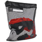 Meister Athlete Wash Bag - Mesh Sports Laundry Bag w/Zipper Lock - Black - style: Wash Bag / 16” Tall X 14.5” Wide
