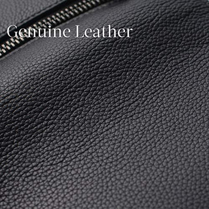 Bveyzi Ultra Slim Thin Leather RFID Blocking Credit Card Holder Bifold Clutch Wallets for Women - color: Black