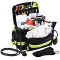 Lightning X Products Lightning X Mid-Sized First Responder EMT Bag | LXMB25 Fully Stocked w/ 240+ Aid, EMS & Trauma Supplies - Black - color: Black