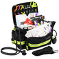 Lightning X Products Lightning X Mid-Sized First Responder EMT Bag | LXMB25 Fully Stocked w/ 240+ Aid, EMS & Trauma Supplies - Black - color: Black