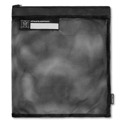 Meister Athlete Wash Bag - Mesh Sports Laundry Bag w/Zipper Lock - Black - style: Wash Bag / 16” Tall X 14.5” Wide