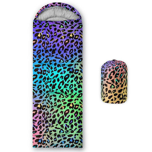Sleeping Bag for Kids Adults,Brown Giraffe Fur Pattern-Lightweight Warm Portable Outdoor Indoor-Waterproof Cold Weather Resistant Sleeping Bag for Camping Hiking - color: Mixed Color