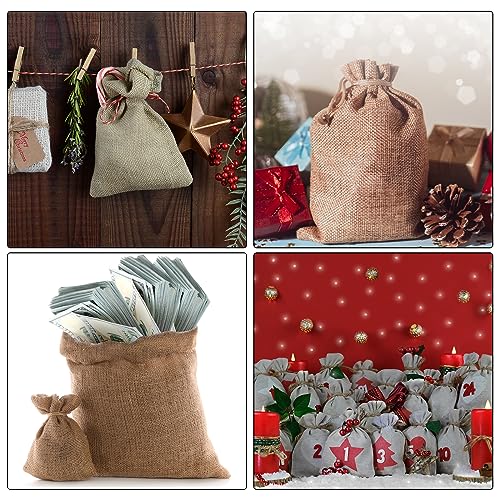PATIKIL 14"x10" Coin Money Sacks Bag, 6Pcs Bank Deposit Change Transit Cash Bags with Drawstring Currency Gift Sacks Style 1, Beige - color: Beige, size: 14"x10"