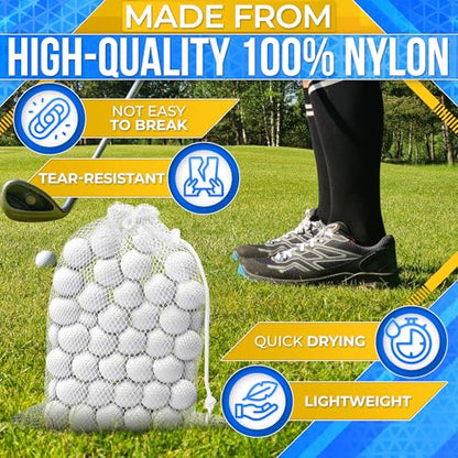 5 PCs Mesh Laundry Bags Drawstring – Small Mesh Bag White 11.8 x 7.48" – Multipurpose Nylon Net Bags with Tight Closure for Storing Balls, Clothes, Sports Gear at Gym, Beach, Laundry, & Travel Use - style: 5Pcs, White, S size