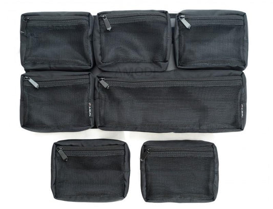 Upgraded mesh lid organizer. 7 Pocket removable design. Fits Pelican 1510 & 1535 cases.