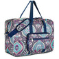 F.FETIVIN Weekender Carry On Bag Travel Duffle Medium Overnight Bag for Women(Green Floral) - color: 1-Green Floral