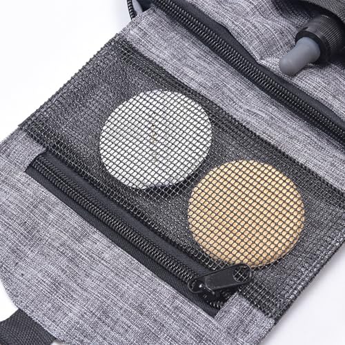 Travel toilet bag is used to store toiletries, Suitable for short-term travel use hanging toilet bag (Gray) - color: Gray