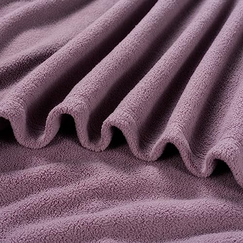 Berkshire Blanket Microfleece Twin Size Bed Blanket Lavender,Lightweight Soft Breathable Plush Micro Fleece Blanket for Bed Couch Sofa,60x92 Inches - color: Lavender, size: Twin/Twin XL