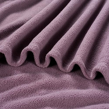 Berkshire Blanket Microfleece Twin Size Bed Blanket Lavender,Lightweight Soft Breathable Plush Micro Fleece Blanket for Bed Couch Sofa,60x92 Inches - color: Lavender, size: Twin/Twin XL