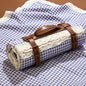 VitalCozy Waterproof Picnic Blankets 59 x 78in Outdoor Blanket Foldable 2 in 1 Double Layer Sandproof Beach Mat with Carry Strap for Camping Lawn Park Beach Grass(Blue White) - color: Blue White