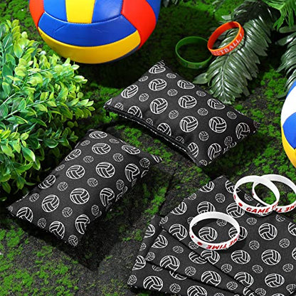 Eccliy 20 Pcs Volleyball Makeup Bags Bulk Sport Team Gifts Volleyball Cosmetic Bag Accessories for Women Toiletry Zipper Pouch Travel Canvas Gifts Stuff for Team Party Players - size: 8 x 5 Inch, style: Volleyball