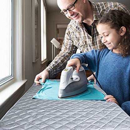 Ruibo Magnetic Ironing Mat Blanket,Iron Board Alternative Cover/Quilted Washer Dryer Heat Resistant Pad/Portable Cover/Mat Grey 33"X 18" - color: Ironing Any Where