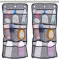 S&T INC. Shower Organizer, Shower Caddy & Bathroom Organizer, 2 Pack, Black | Quick Drying Mesh, 7 Pockets to Hold Shampoo, Soap, Loofah, and Cruise Ship Essentials - color: Black