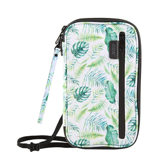 GOX Passport Holder for Travel Family RFID Neck Wallet for Traveling Women Travel Pouch for Passport and Documents with RFID Waterproof Zipper Passport Case (Forest) - color: Forest