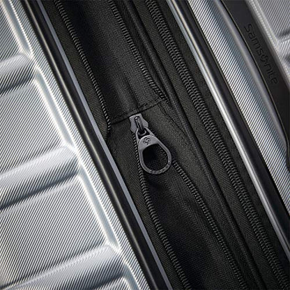 Samsonite Omni 2 Hardside 2 Piece Set - Includes Global Carry-On & Large Checked Suitcases - 360° Dual Spinner Wheels - Integrated TSA Lock & Expansion - Amazon Exclusive - Arctic Silver - color: Arctic Silver, size: 2-Piece Set (Carry-on/Large)