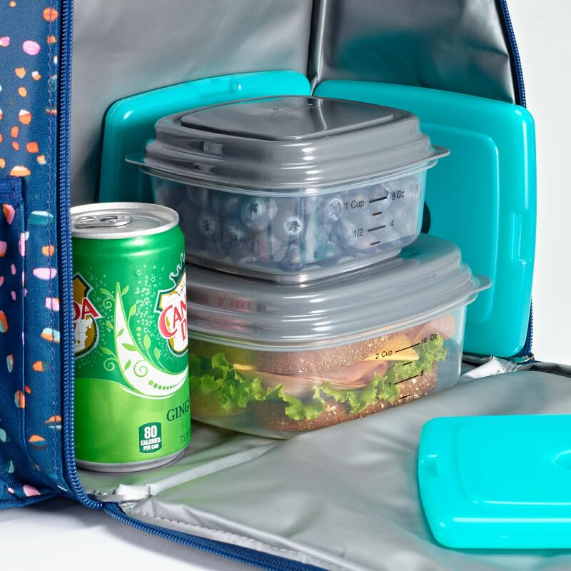 Cool Coolers by Fit + Fresh, Reusable & Long-Lasting Slim Ice Packs, Cold Packs for Lunch Boxes, Ice Packs for Lunch Bags, Green 8 Pack - color: Green (8 Pack)