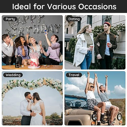 Segbeauty 10ML Empty Perfume Bottles, 10pcs Mini Refillable Atomizer, Portable Leak-proof Glass Spray Bottles for Travel Sample Dispenser - color: Gray, style: Mini Bottle Set