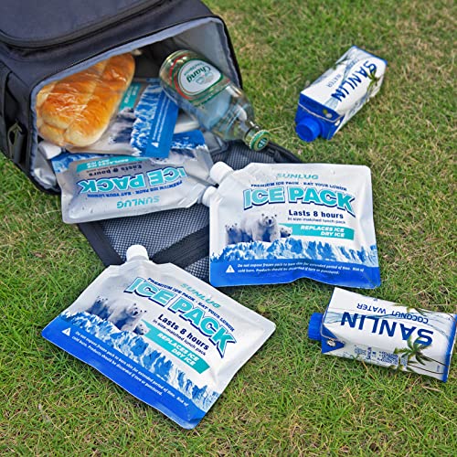 Cooler Ice Packs Reusable Ice Packs for Coolers Long Lasting Freezer Packs for Cooler Bag, Lunch Bags, Cooler Backpacks - color: 5 Pack - Cooler Ice Packs