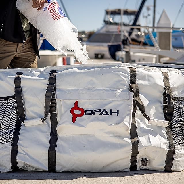 Opah Gear Fathom 4 Insulated Fish Kill Cooler Bag for Salmon, 44" L x 12" W x 18" H, Heavy Duty, Marine-Grade Vinyl, UV Resistant, Camping & Fishing ASIN - style: Fathom 4 - 44'l X 12'w X 18'h