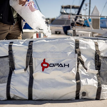 Opah Gear Fathom 4 Insulated Fish Kill Cooler Bag for Salmon, 44" L x 12" W x 18" H, Heavy Duty, Marine-Grade Vinyl, UV Resistant, Camping & Fishing ASIN - style: Fathom 4 - 44'l X 12'w X 18'h