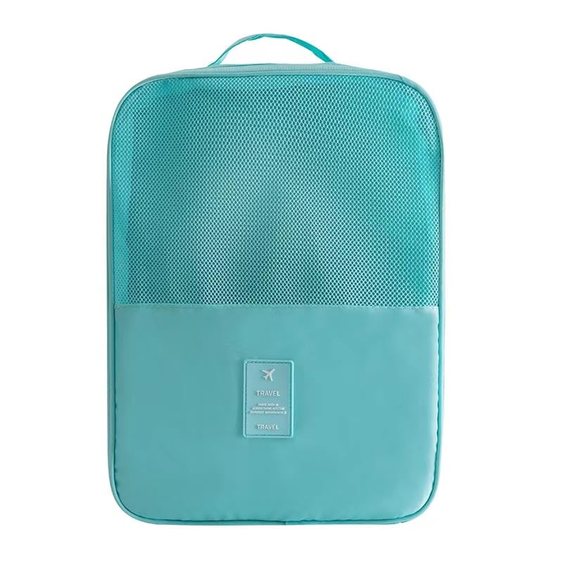 Shoe Bags for Travel,Shoe Bag Holds 3 Pair of Shoes,Shoe Storage Pouch for Travel and Daily Use,Shoe Organizer Travel Essentials for Packing in Suitcase,Waterproof - size: Sky Blue