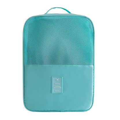Shoe Bags for Travel,Shoe Bag Holds 3 Pair of Shoes,Shoe Storage Pouch for Travel and Daily Use,Shoe Organizer Travel Essentials for Packing in Suitcase,Waterproof - size: Sky Blue