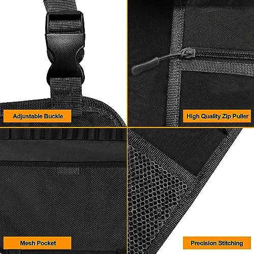 MYDAYS 2 Pack Seat Back Gun Rack, Camo Front Seat Organizer With Bullet Pocket Vehicle Holder for Hunting Rifles/Shotguns - color: Black3
