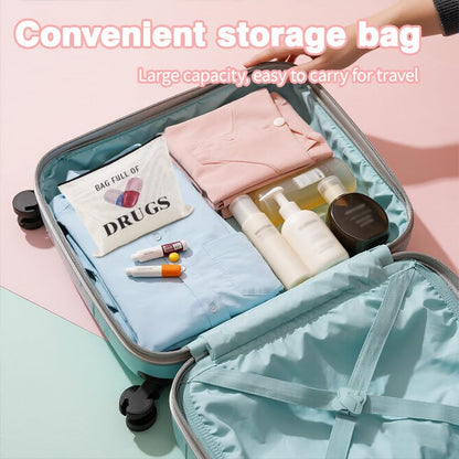 YangQian Funny Medication Bag for Women Nurse Practitioner Birthday Christmas Gifts for Women Patient Pharmacist Medicine Pill 0rganizer Bag Pouch with Zipper Meds Bags Full of Drugs Pouch - color: Bag Full of Drugs Style1