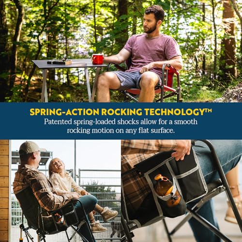 GCI Outdoor Freestyle Rocker XL Portable Folding Rocking Chair and Outdoor Camping Chair - color: Indigo Blue, style: Freestyle Rocker XL
