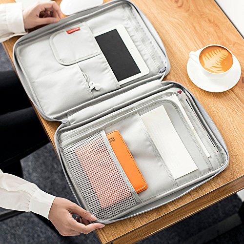 mygreen Universal Travel Gear Organizer/Electronics Accessories Bag/Document File Bag - color: Salmon Pink