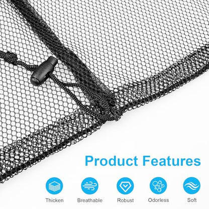 Large Mesh Laundry Bags: 2 Pack 24" x 36" Heavy Duty Soft Breathable Machine Washable for College Dorm Travel Family Use Black - color: Black